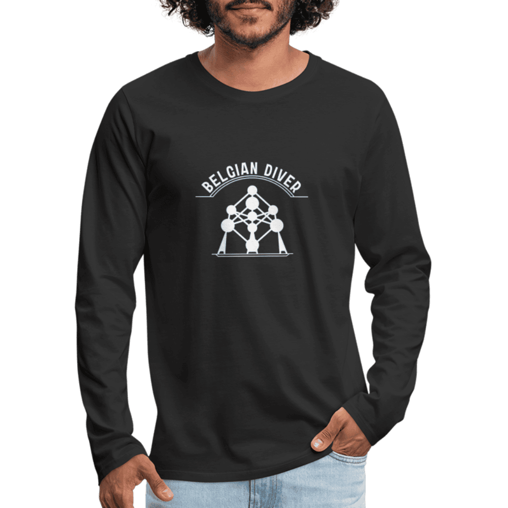 Belgian diver - longsleeve (heren) - zwart