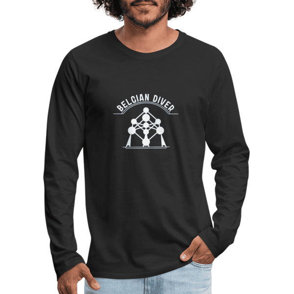 Belgian diver - longsleeve (heren) - zwart