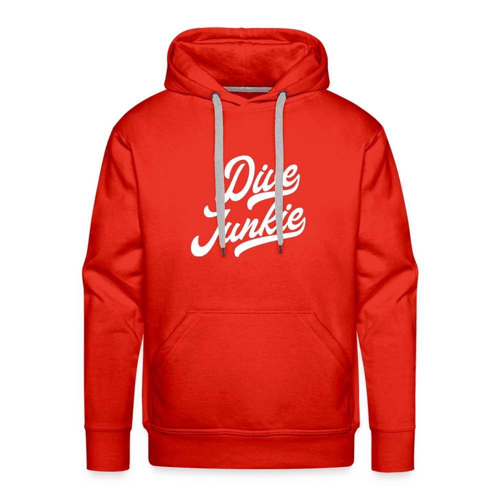 Dive junkie - hoodie (heren) - rood