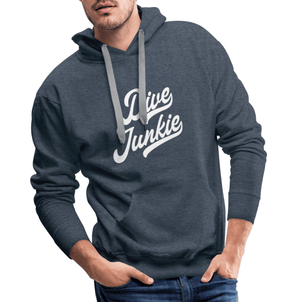 Dive junkie - hoodie (heren) - jeansblauw