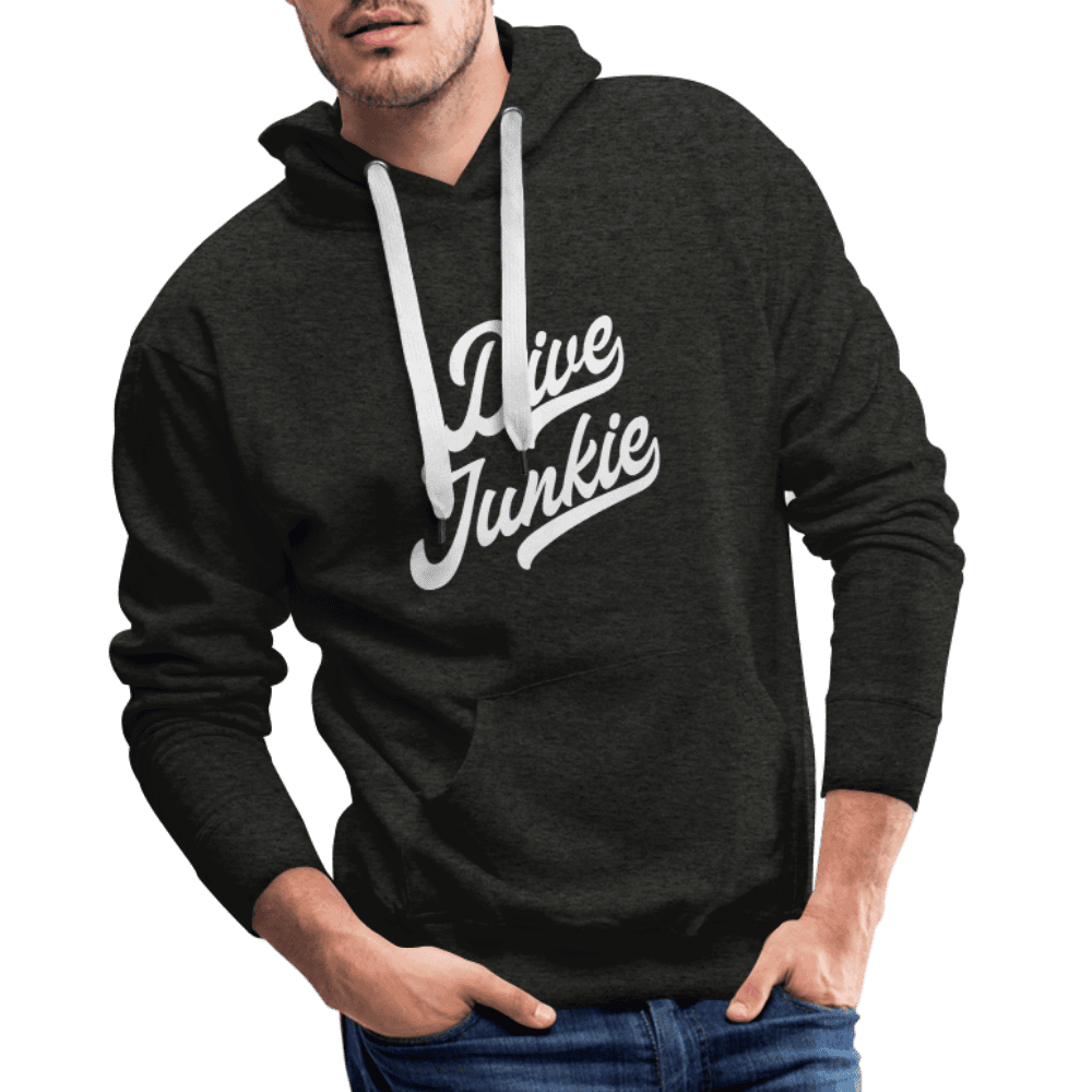 Dive junkie - hoodie (heren) - houtskool