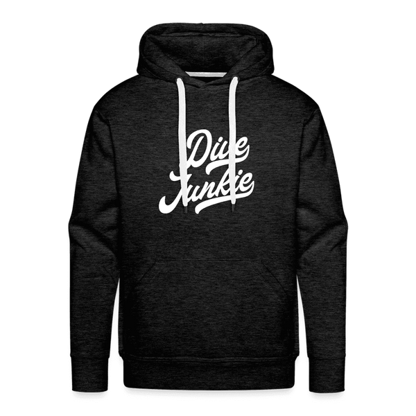 Dive junkie - hoodie (heren) - houtskool