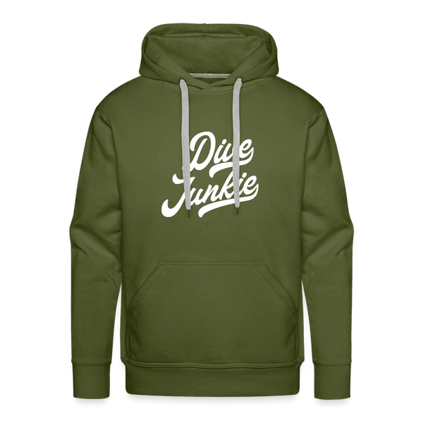 Dive junkie - hoodie (heren) - olijfgroen