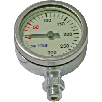 Manometer 52 mm 200 bar chrome - D-Center
