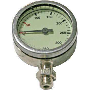 Manometer 52mm 270 bar nikkel 52mm - D-Center