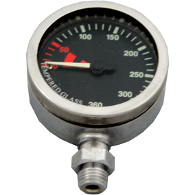 Manometer 52 mm 270bar BLACK CHROME - D-Center