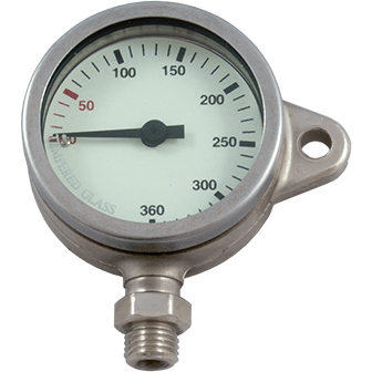 Manometer 52 mm 270 bar SNAP nikkel - D-Center