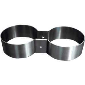 V4tec tankbanden 140/185mm kit RVS 140/186mm - D-Center