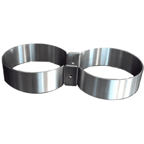 V4tec tankbanden 184mm kit RVS (80 cuft) - D-Center