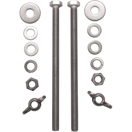 V4tec 204 mm kit RVS bouten voor D12 kort, D15, D18 of D20 - D-Center