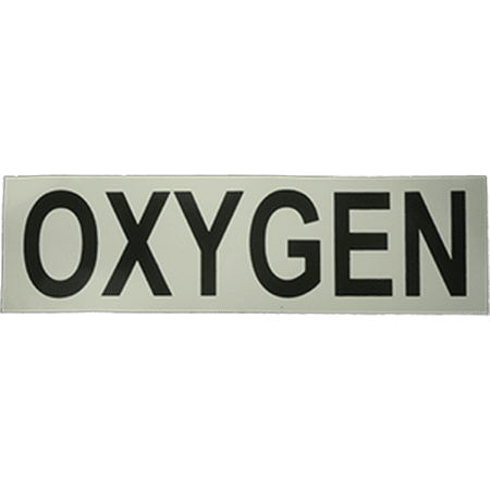 Sticker OXYGEN wit/zwart - D-Center
