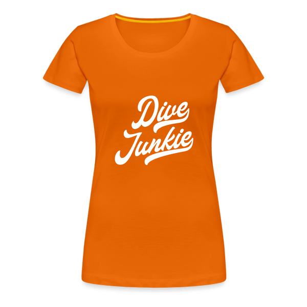 Dive junkie - T-shirt (dames) - orange