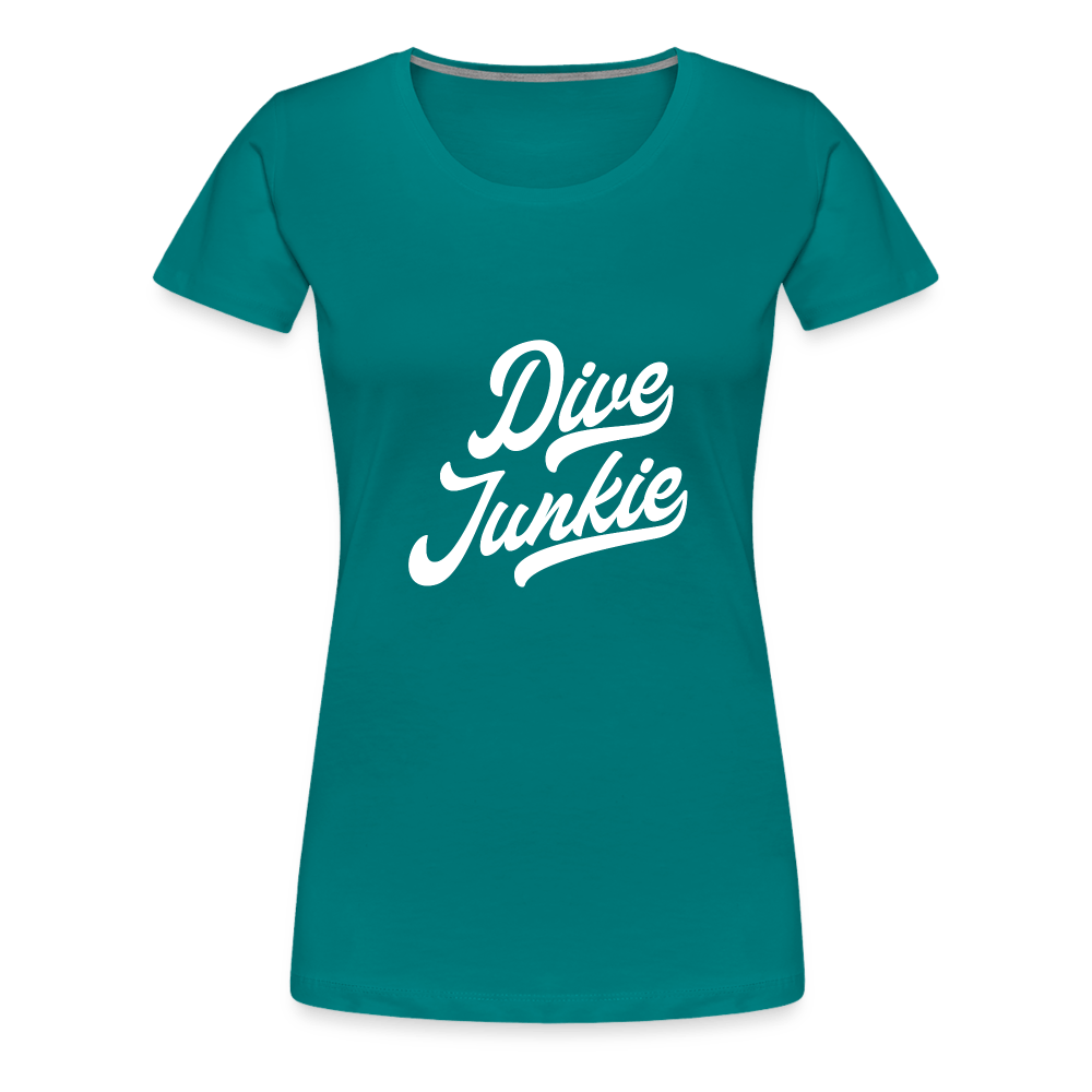 Dive junkie - T-shirt (dames) - diva blue