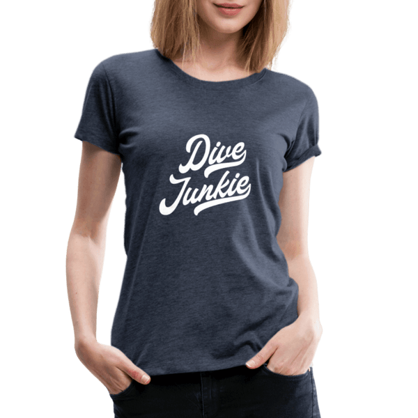Dive junkie - T-shirt (dames) - heather blue