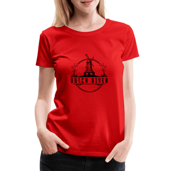 Dutch diver - T-shirt (dames) - red