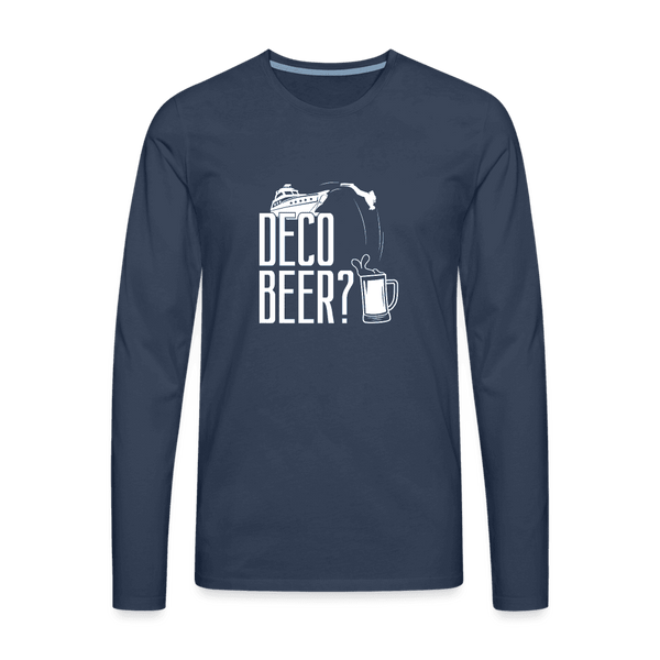 Deco beer - longsleeve (heren) - navy