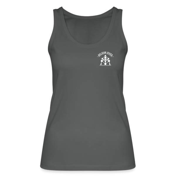 Belgian diver - topje (dames) - charcoal