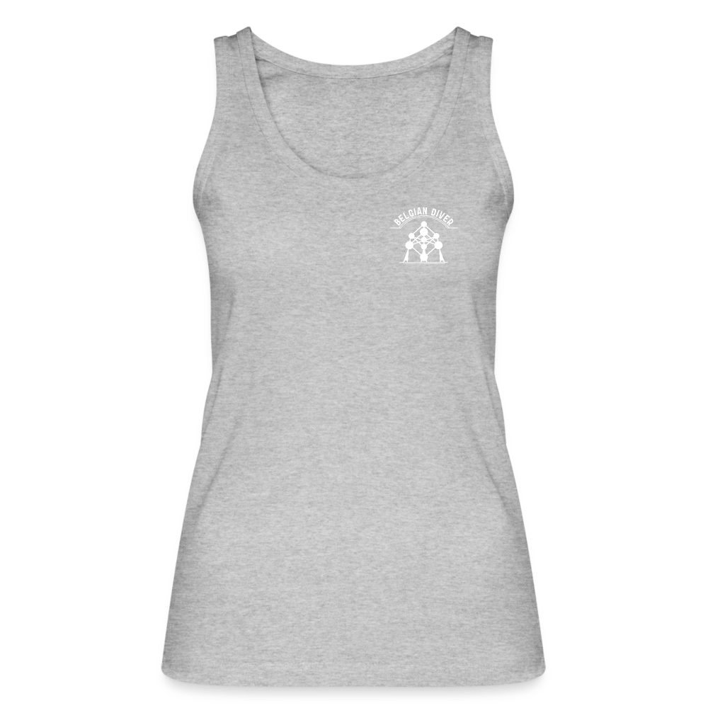 Belgian diver - topje (dames) - heather grey