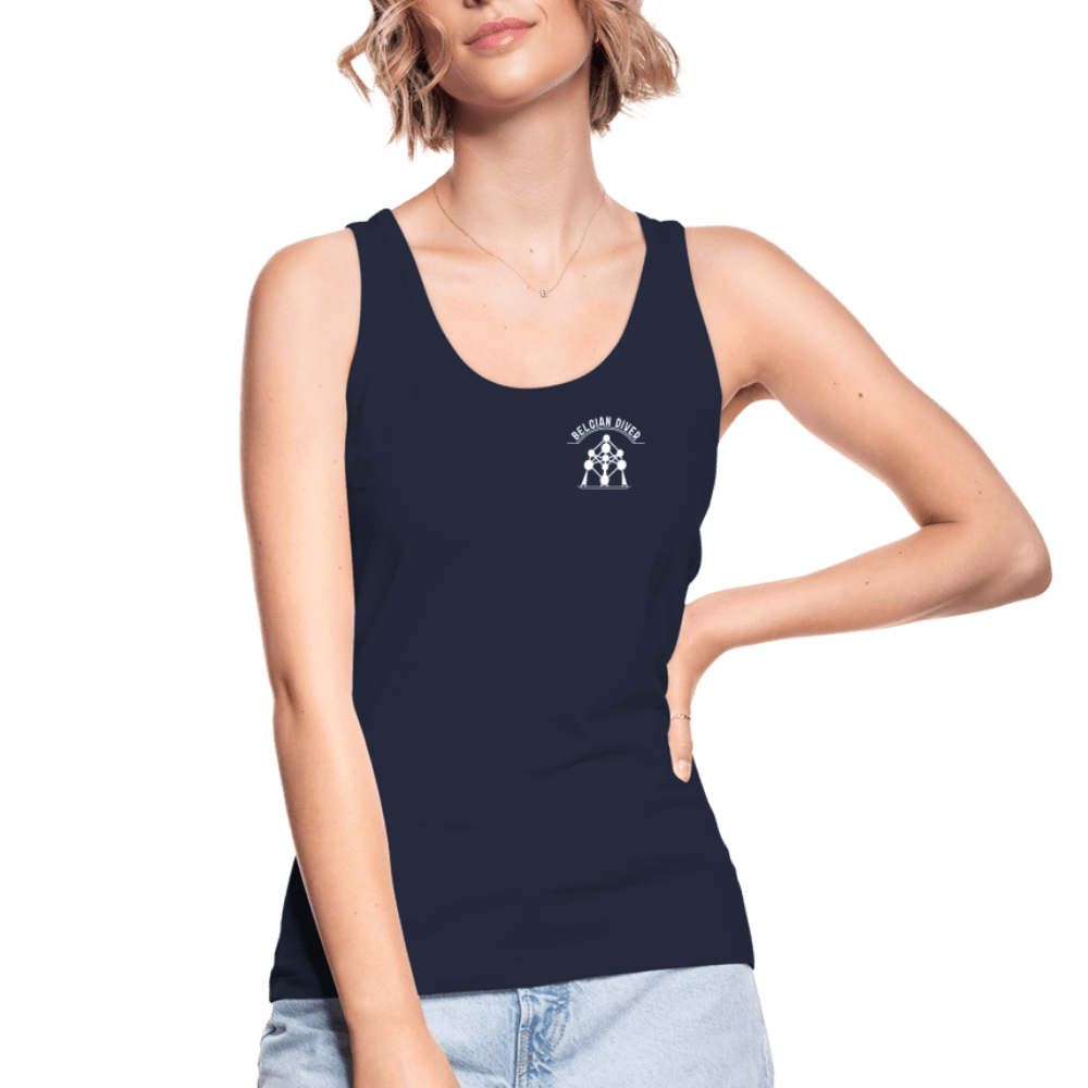 Belgian diver - topje (dames) - navy