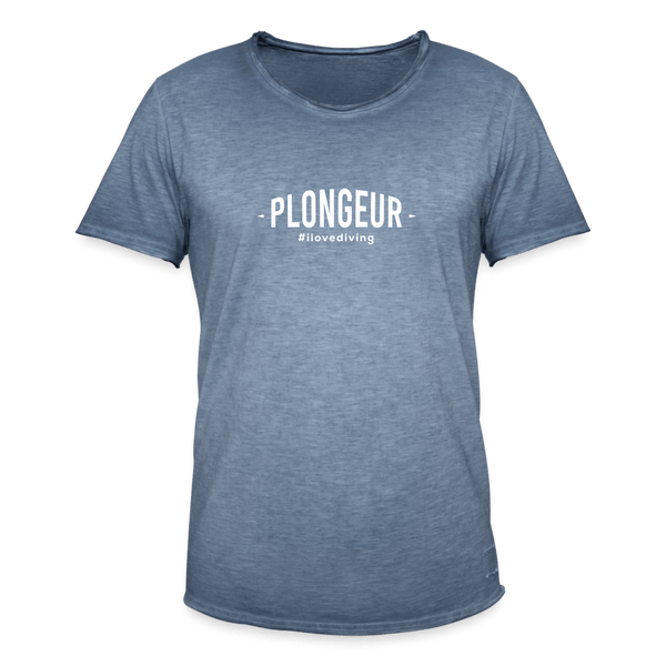 Plongeur II - T-shirt (heren) - vintage denim