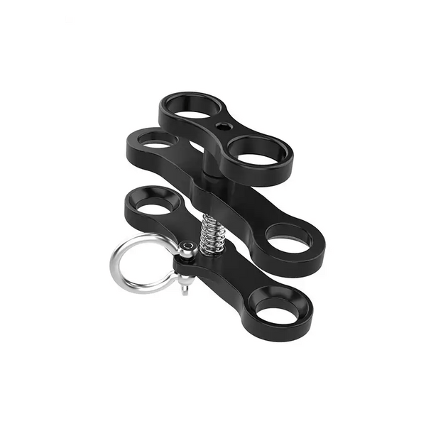 Vlinderklem - 2 gaten - lang met beugel - D-Center