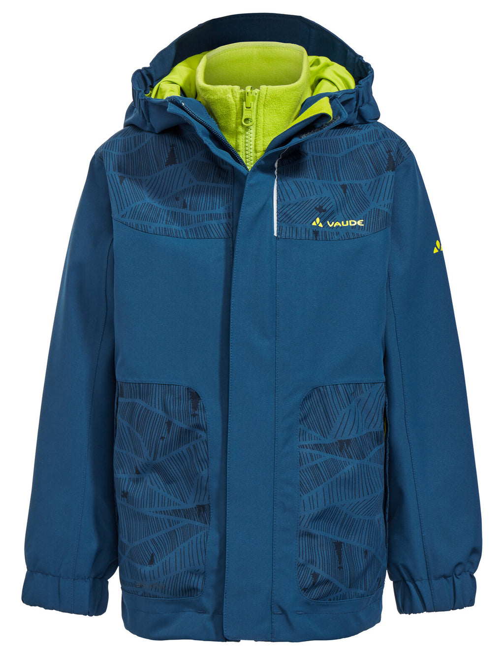 Kids Campfire 3in1 Jacket IV - deep water