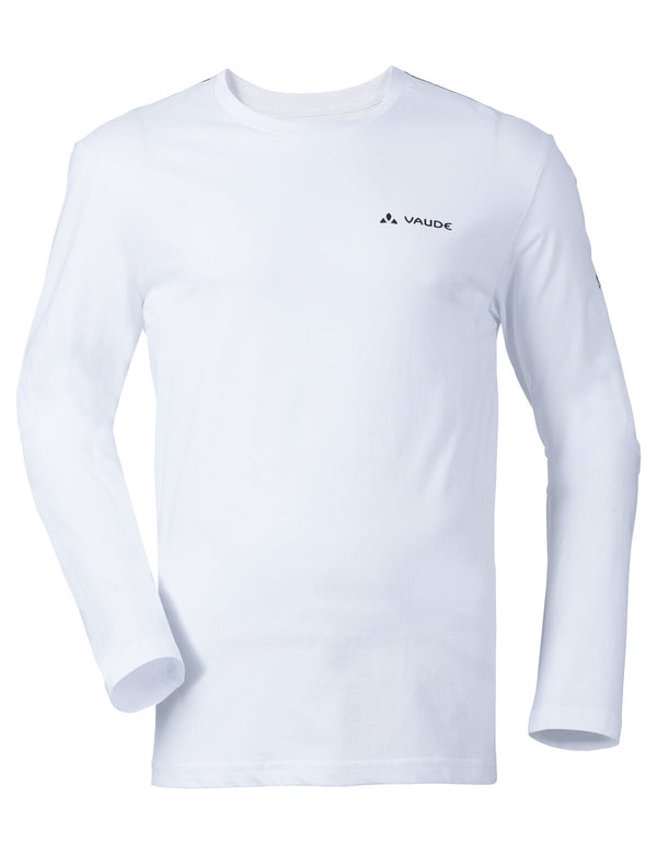 Men's Brand LS Shirt - white