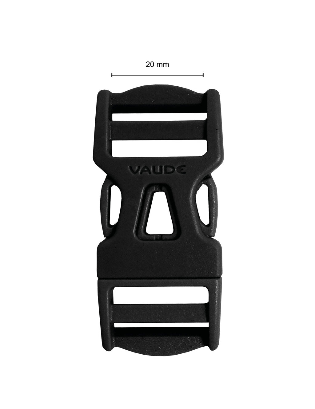 Steckschnalle 20 mm Dual Adjust - black
