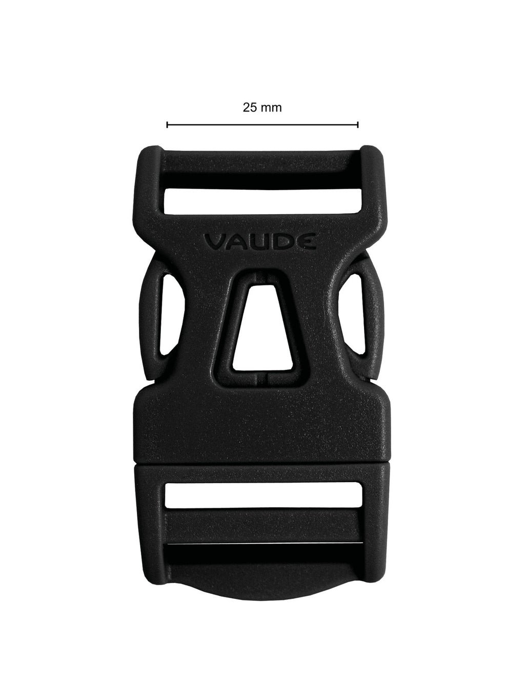 Steckschnalle 25 mm Single Adjust - black