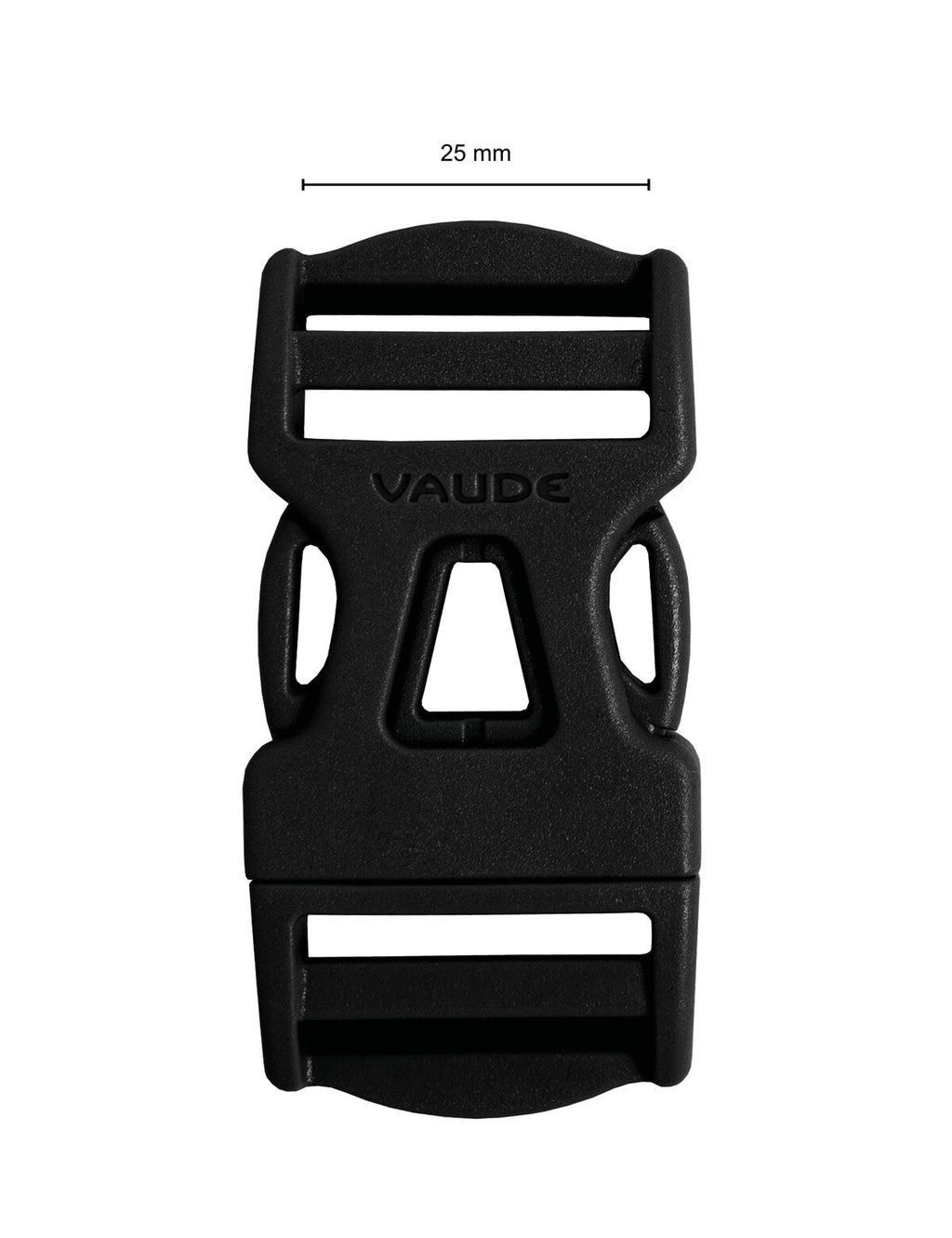Steckschnalle 25 mm Dual Adjust - black