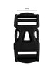 Steckschnalle 25 mm Dual Adjust - black