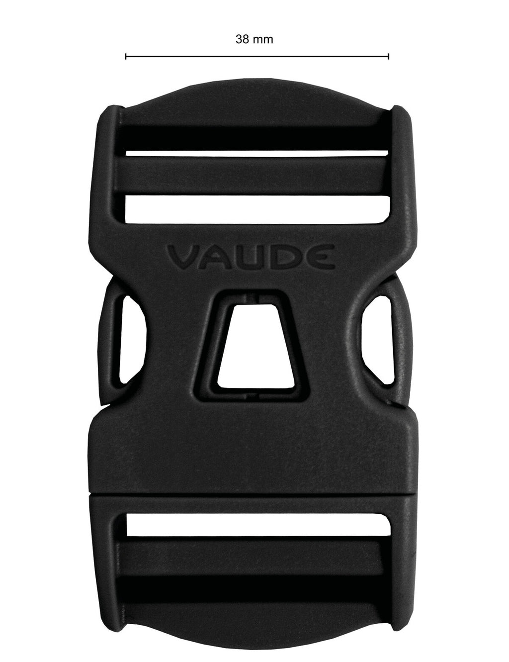Steckschnalle 38 mm Dual Adjust - black