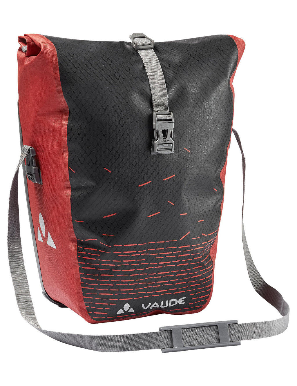 Aqua Back Print Single - black/red