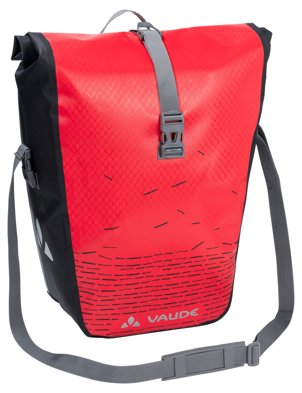 Aqua Back Print Single - red/black