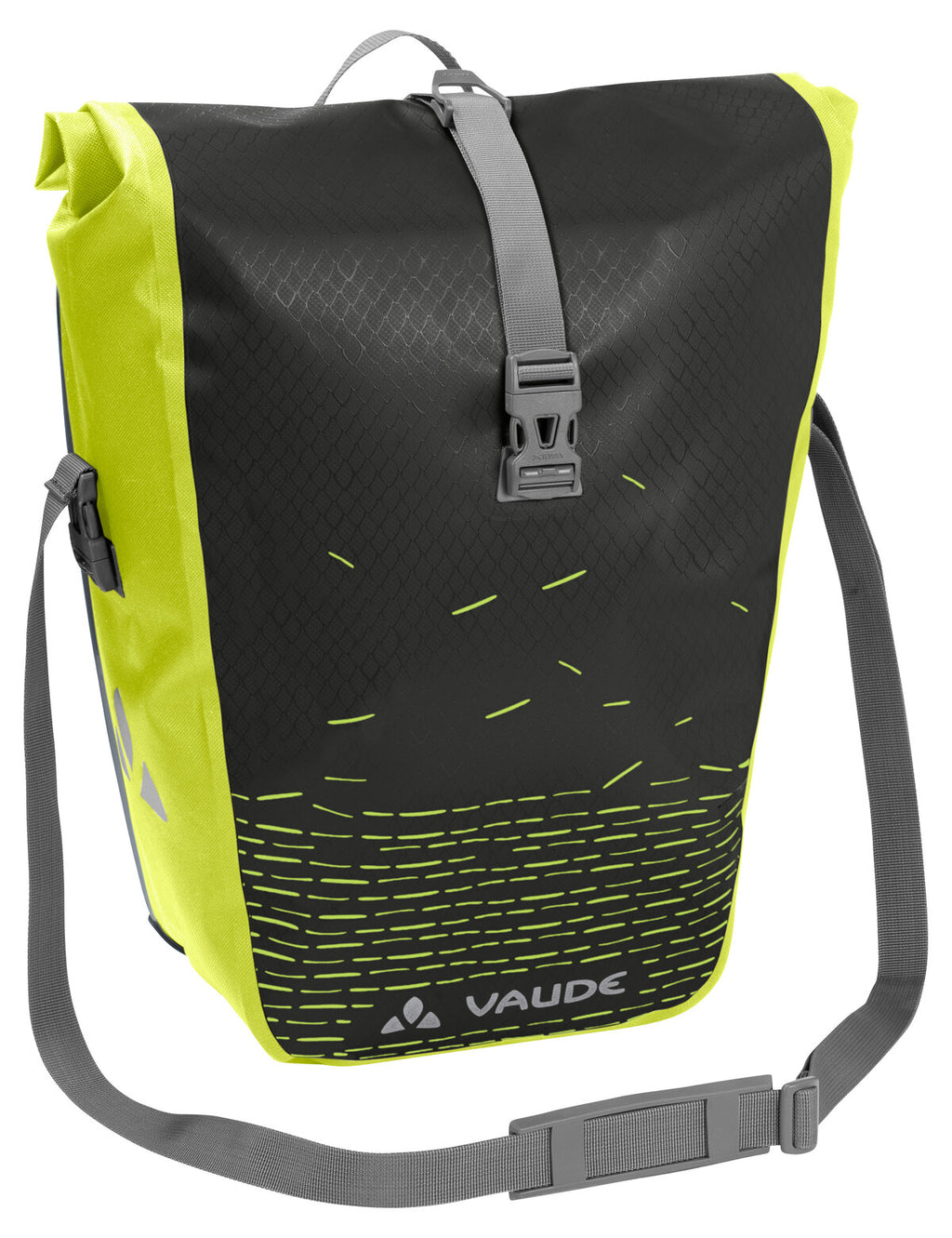 Aqua Back Print Single - black/bright green