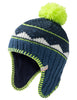 Kids Knitted Cap IV - ultramarine