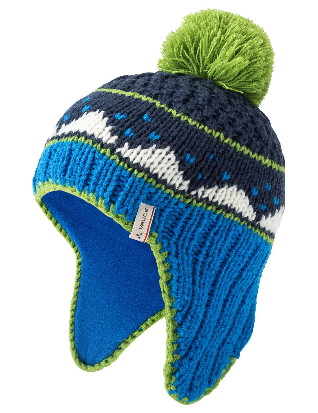Kids Knitted Cap IV - radiate/green