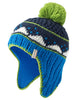 Kids Knitted Cap IV - radiate/green