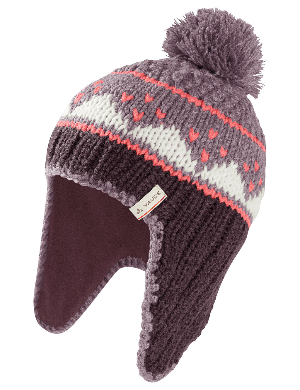 Kids Knitted Cap IV - blackberry