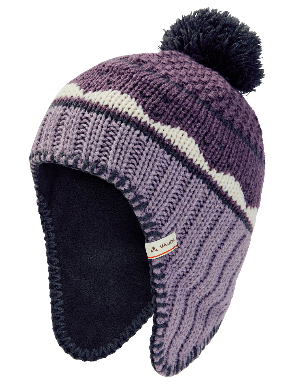 Kids Knitted Cap IV - deep plum