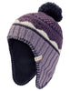 Kids Knitted Cap IV - deep plum
