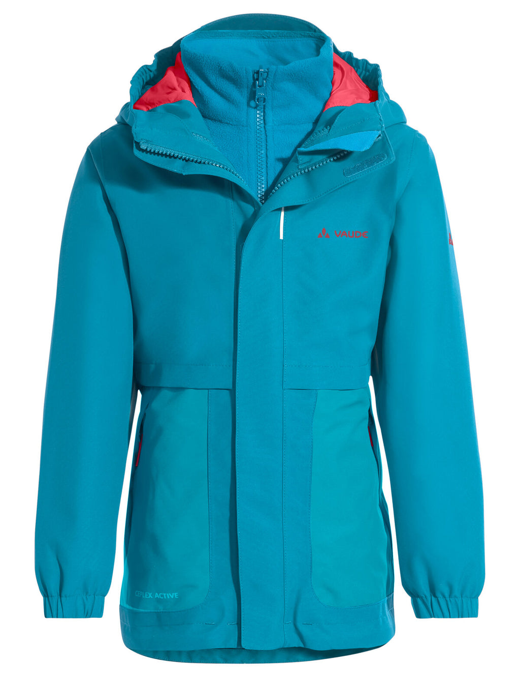 Kids Campfire 3in1 Jacket Girls - arctic blue
