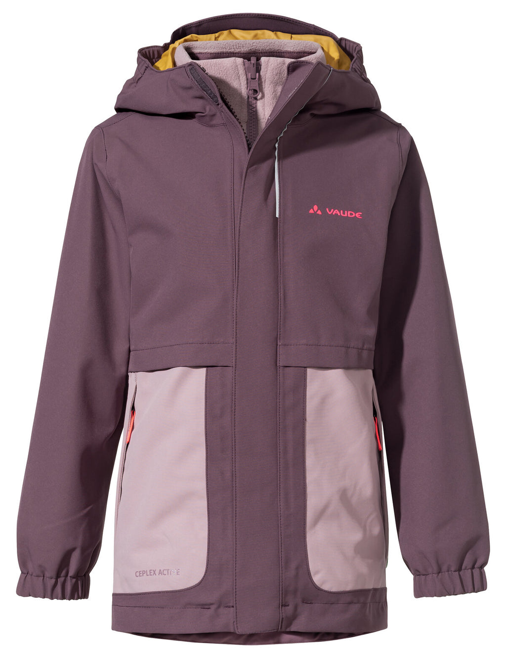 Kids Campfire 3in1 Jacket Girls - blackberry