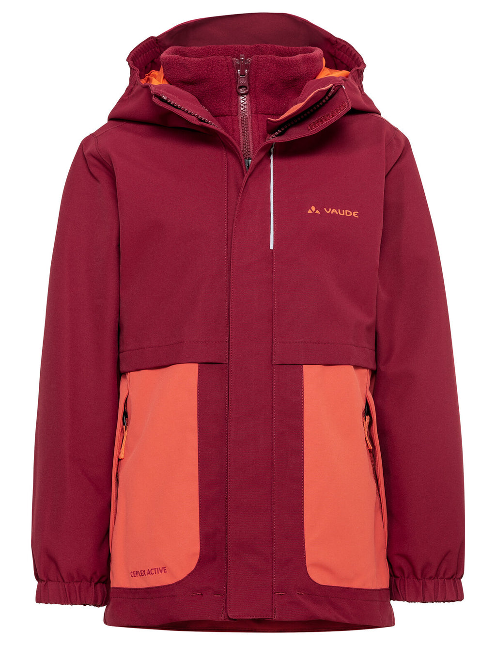 Kids Campfire 3in1 Jacket Girls - salsa/orange