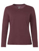 Women's Essential LS T-Shirt - ruby dusk