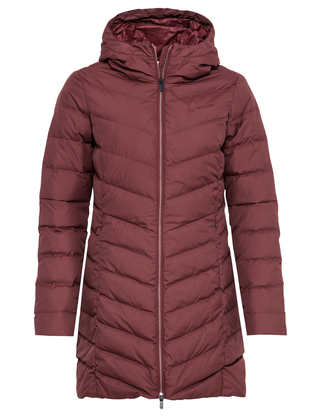 Women's Annecy Down Coat - dark cherry