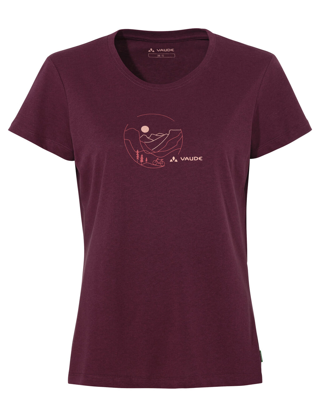 Women's Cyclist T-Shirt V - cassis/rose