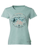 Women's Cyclist T-Shirt V - frozen leaf