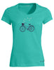 Women's Cyclist T-Shirt V - peacock