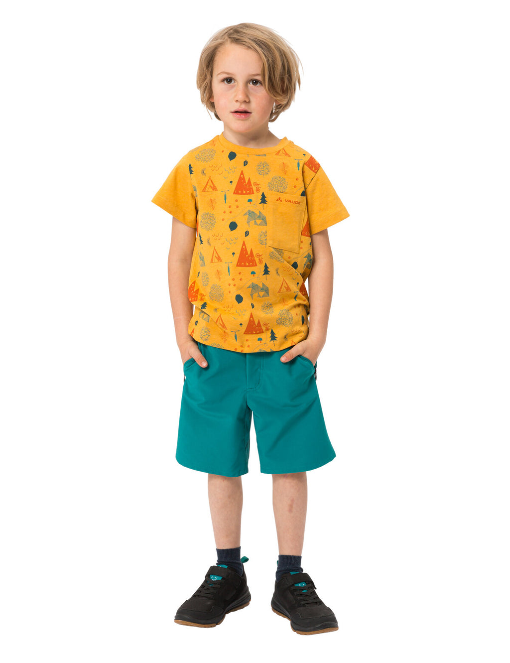 Kids Tammar AOP T-Shirt - burnt yellow